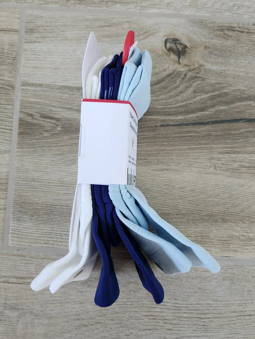 lululemon athletica Power Stride Crew Socks Unisex - Light Blue (3-Pack) M